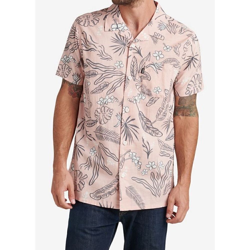 Men’s Reef Men's Rockdale Short Sleeve Woven Shirt Size Small